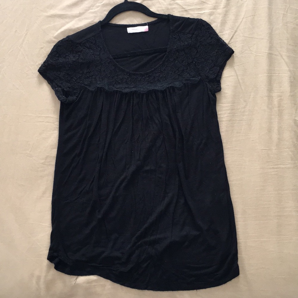 Greyson Black Lace Top